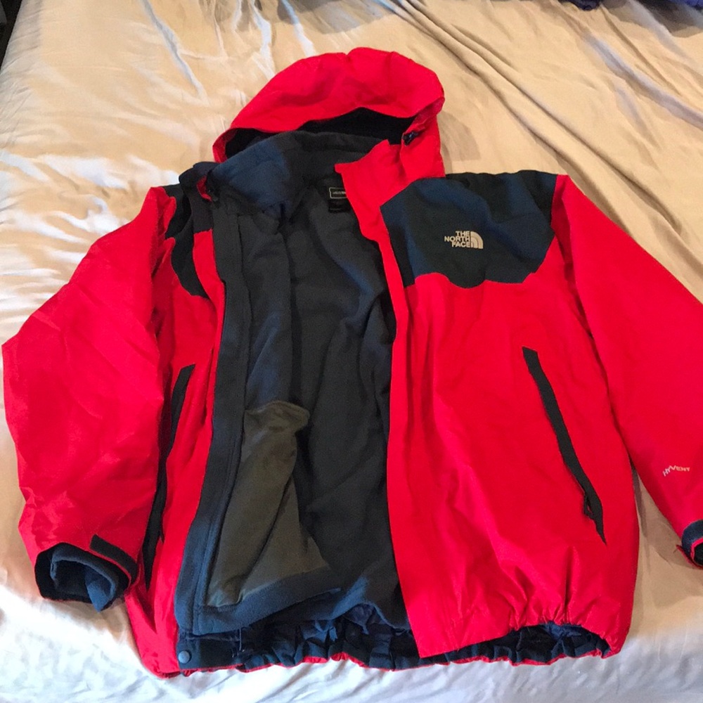 North face double layer jacket men’s XL